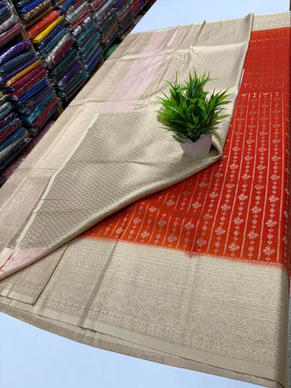 ✨ Premium Banarasi Georgette Silk Saree ✨