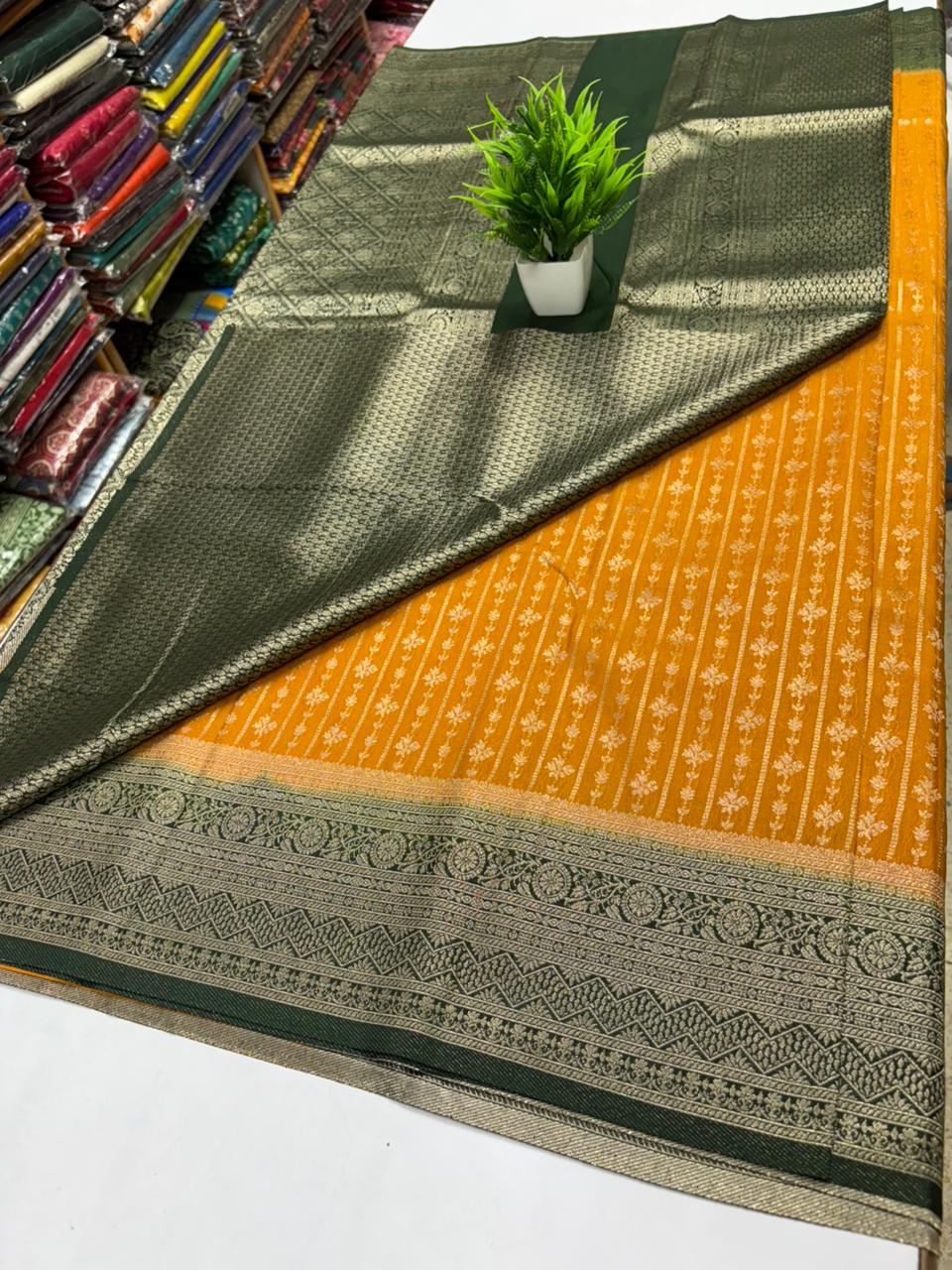 ✨ Premium Banarasi Georgette Silk Saree ✨