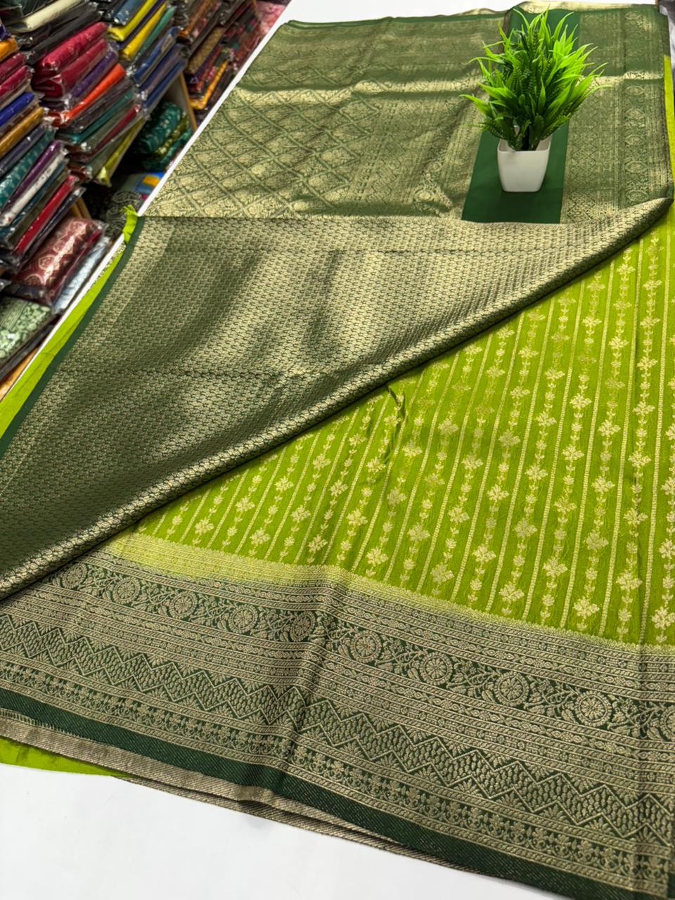 ✨ Premium Banarasi Georgette Silk Saree ✨