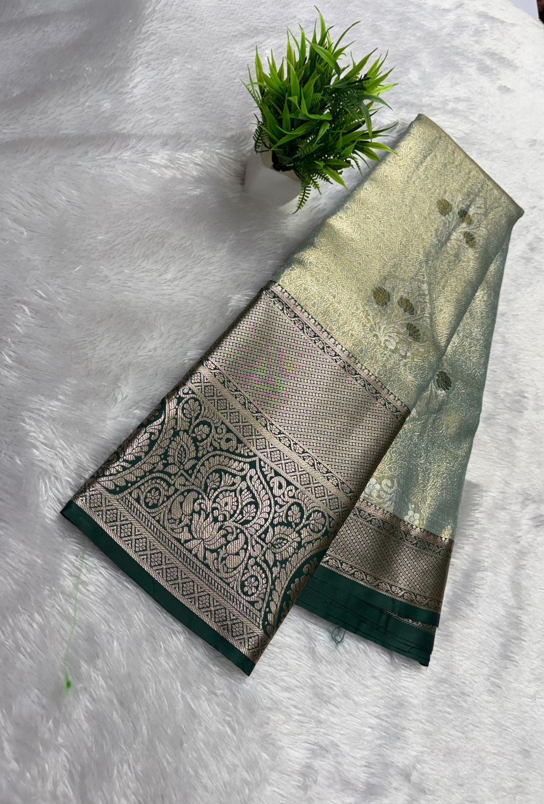 Premium Semi Kanchi Tissue Silk Saree