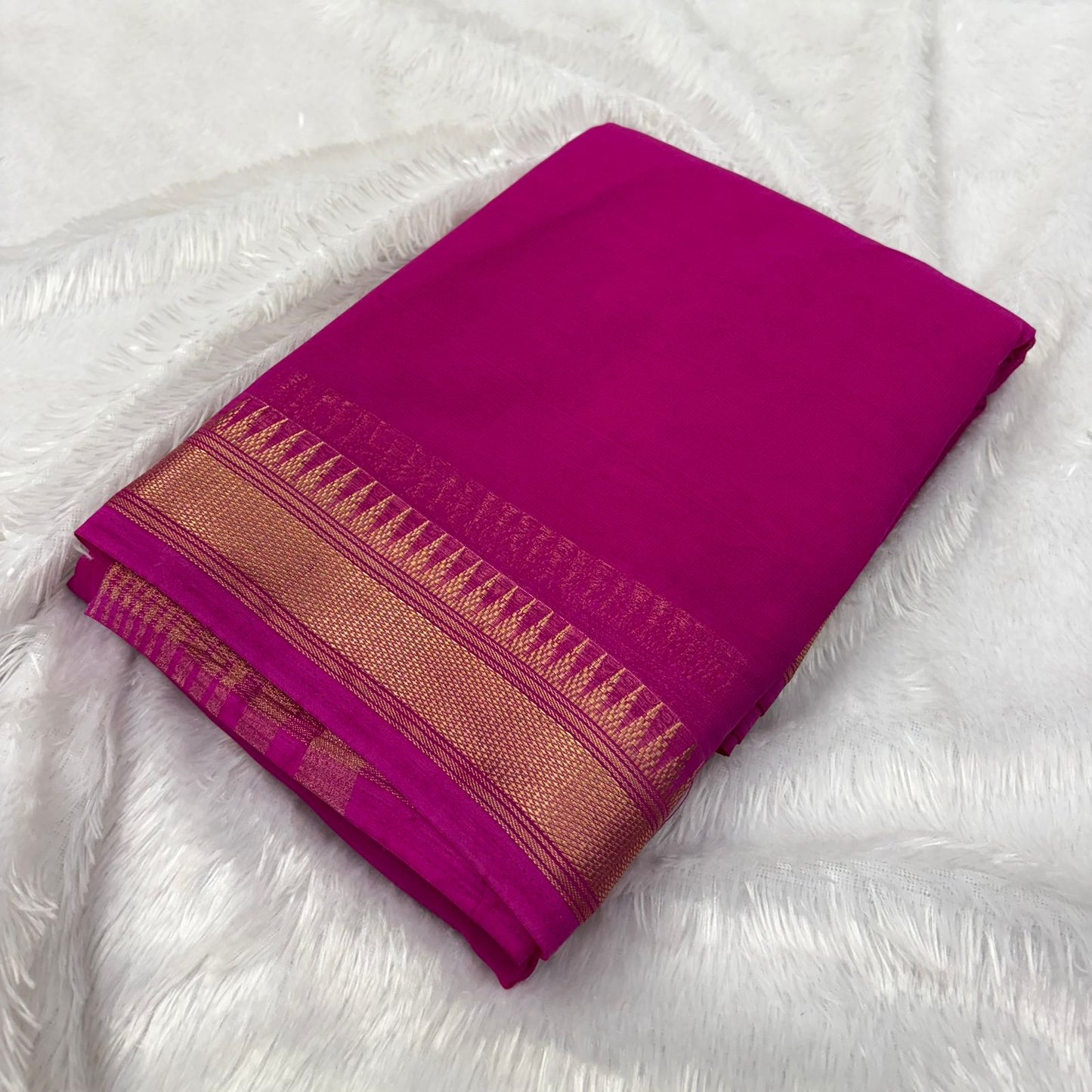 Premium Georgette Silk Saree – Self Colour Collection