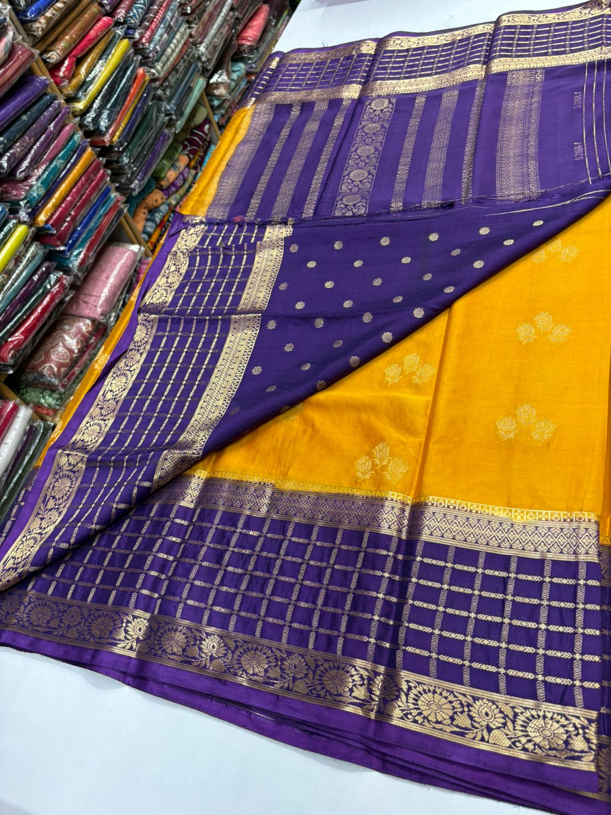 Premium Quality Semi Mysore Crepe Silk Saree with Rich Pallu