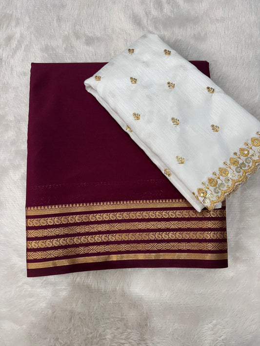 Mysore silk crepe