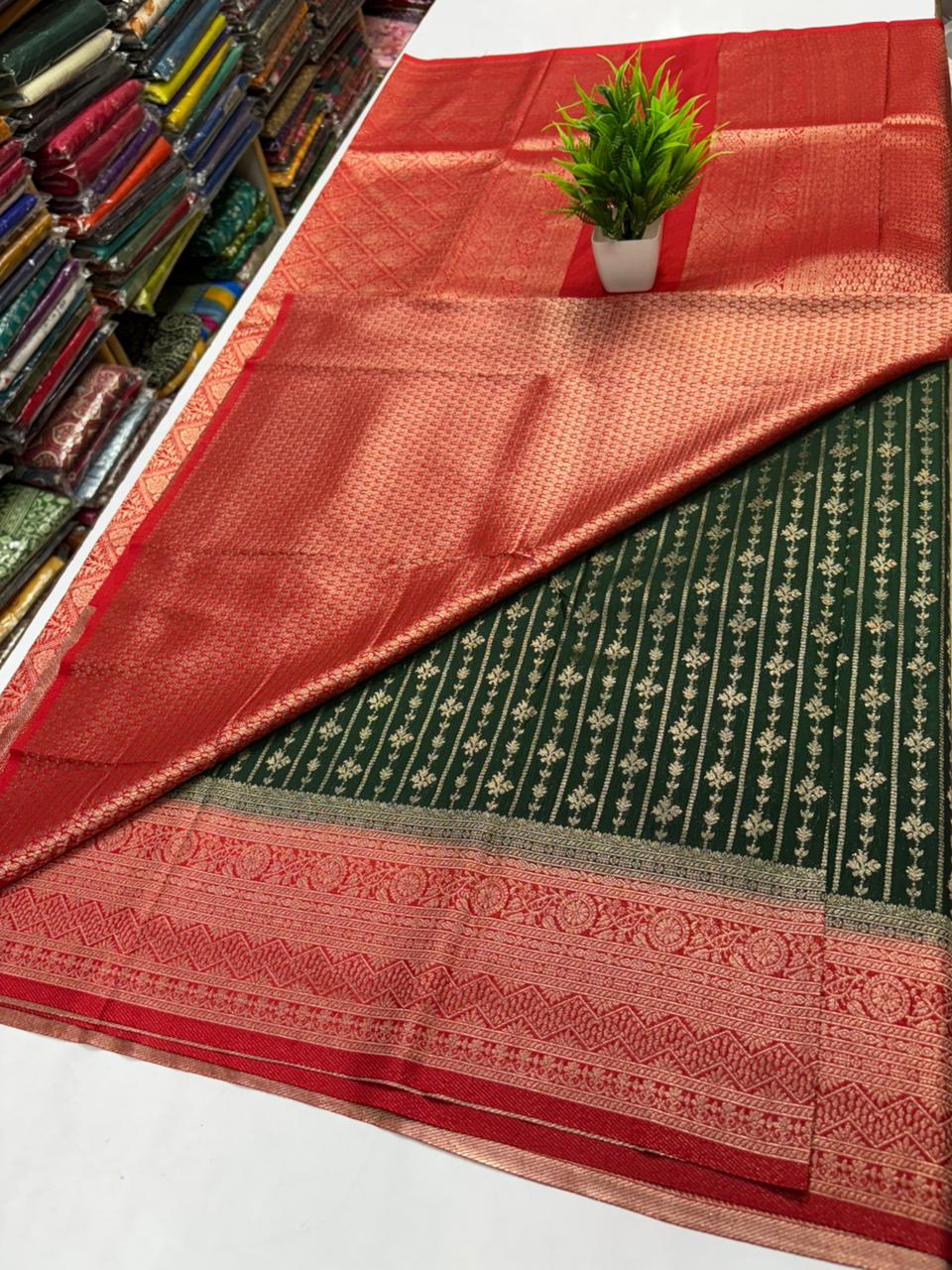 ✨ Premium Banarasi Georgette Silk Saree ✨