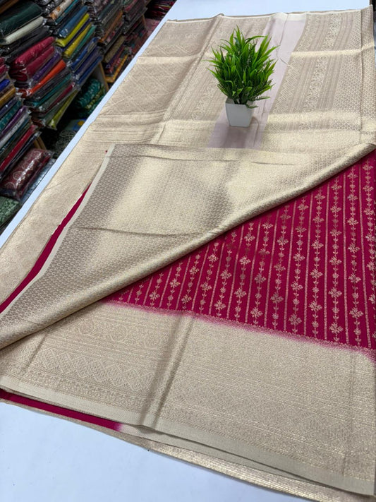 ✨ Premium Banarasi Georgette Silk Saree ✨