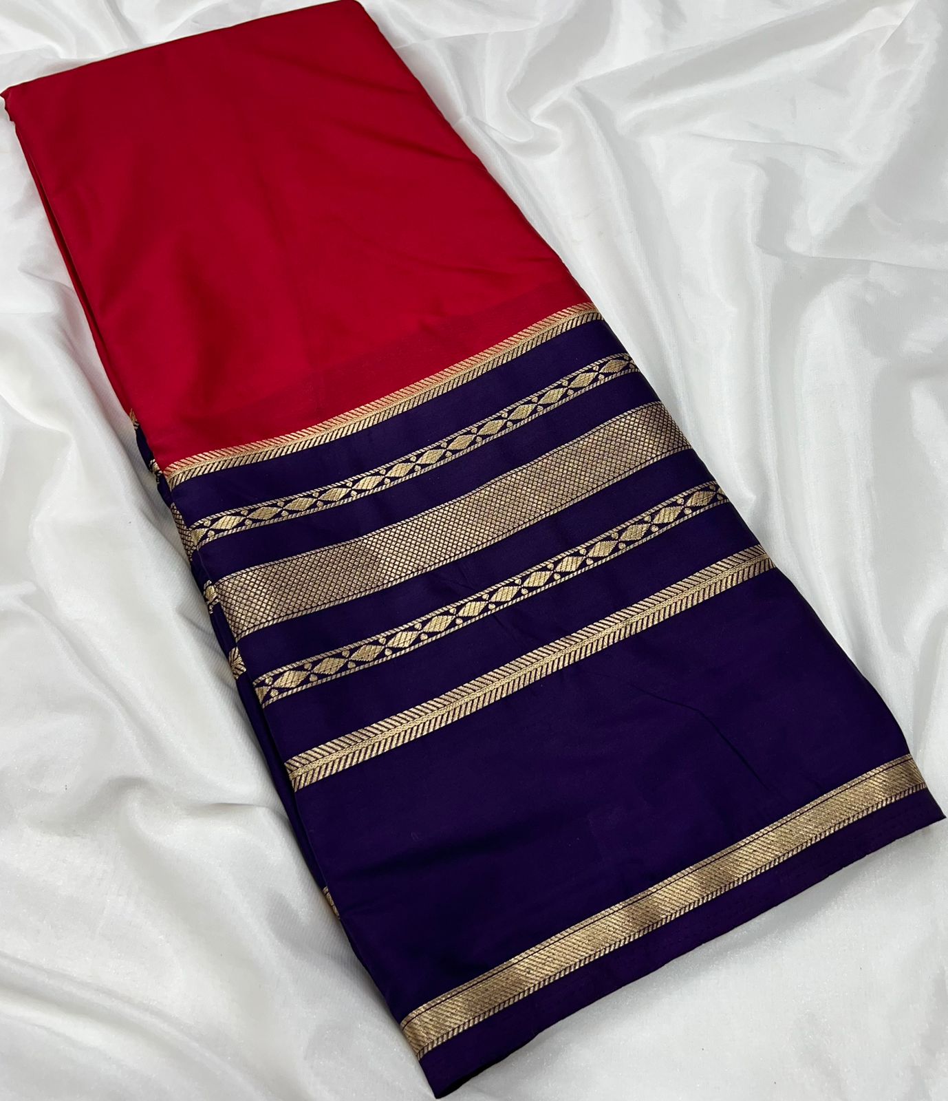 Mysore Crepe Silk Saree with Chit Pallu  Premium Colour Range