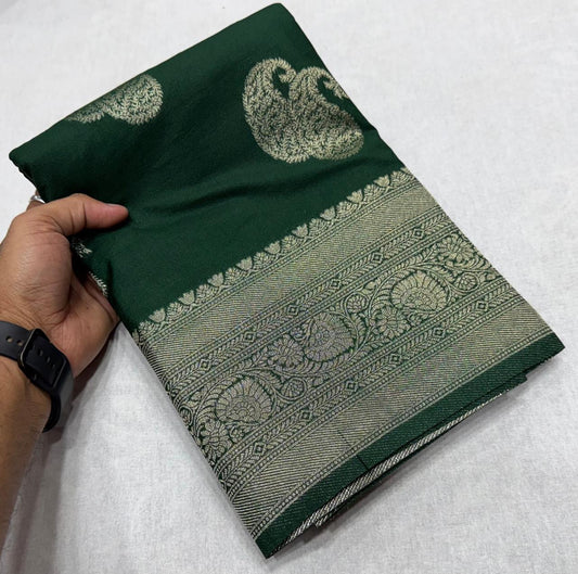 Premium Khaddi Georgette Self Design Sarees