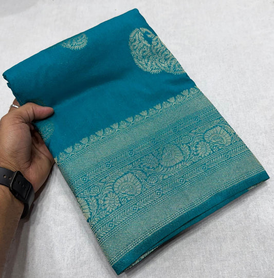 Premium Khaddi Georgette Self Design Sarees