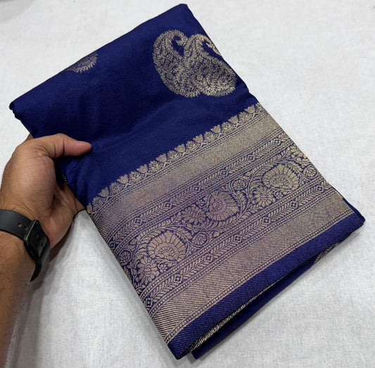 Premium Khaddi Georgette Self Design Sarees