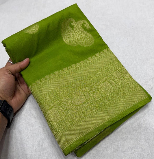 Premium Khaddi Georgette Self Design Sarees