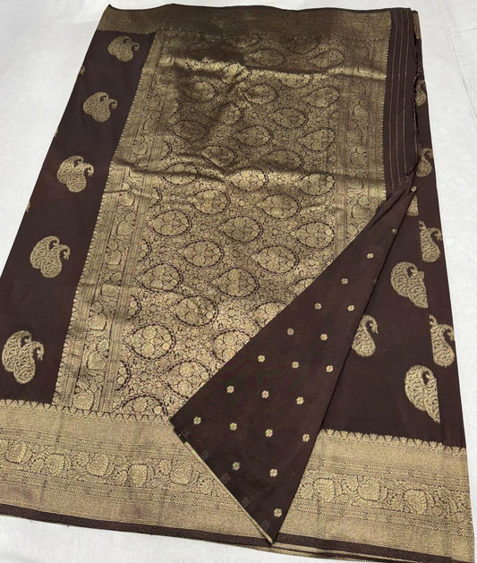 Premium Khaddi Georgette Self Design Sarees