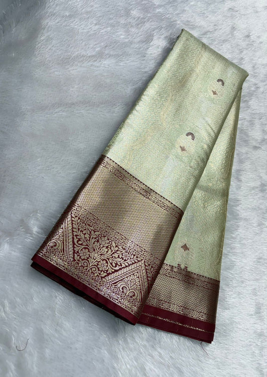 Premium Semi Kanchi Tissue Silk Saree