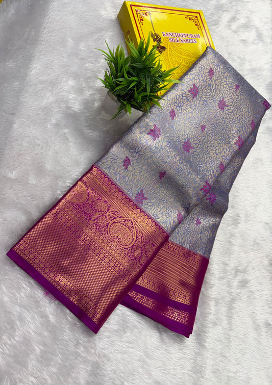 Premium Semi Kanchi Tissue Silk Saree