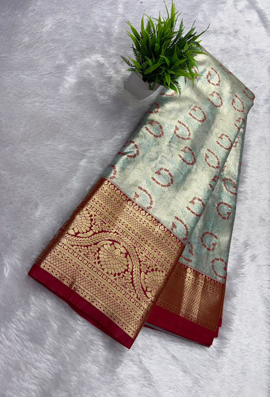 Premium Semi Kanchi Tissue Silk Saree