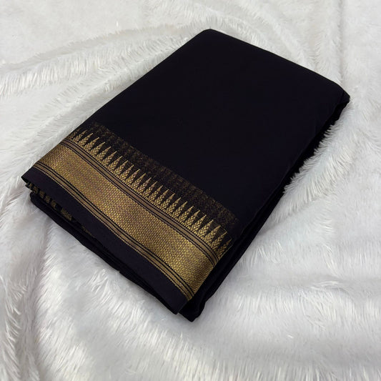 Premium Georgette Silk Saree – Self Colour Collection