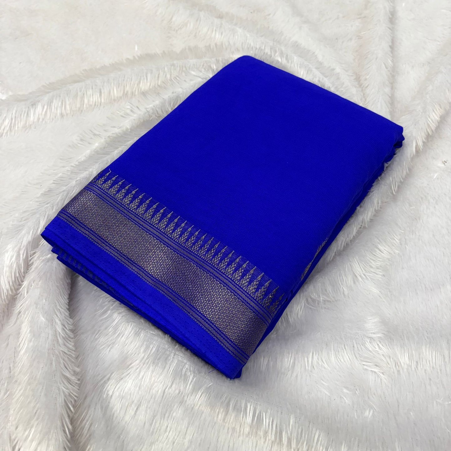 Premium Georgette Silk Saree – Self Colour Collection