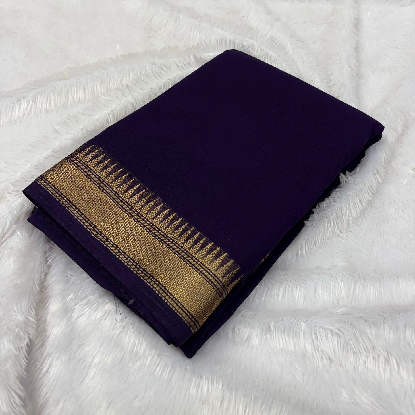 Premium Georgette Silk Saree – Self Colour Collection