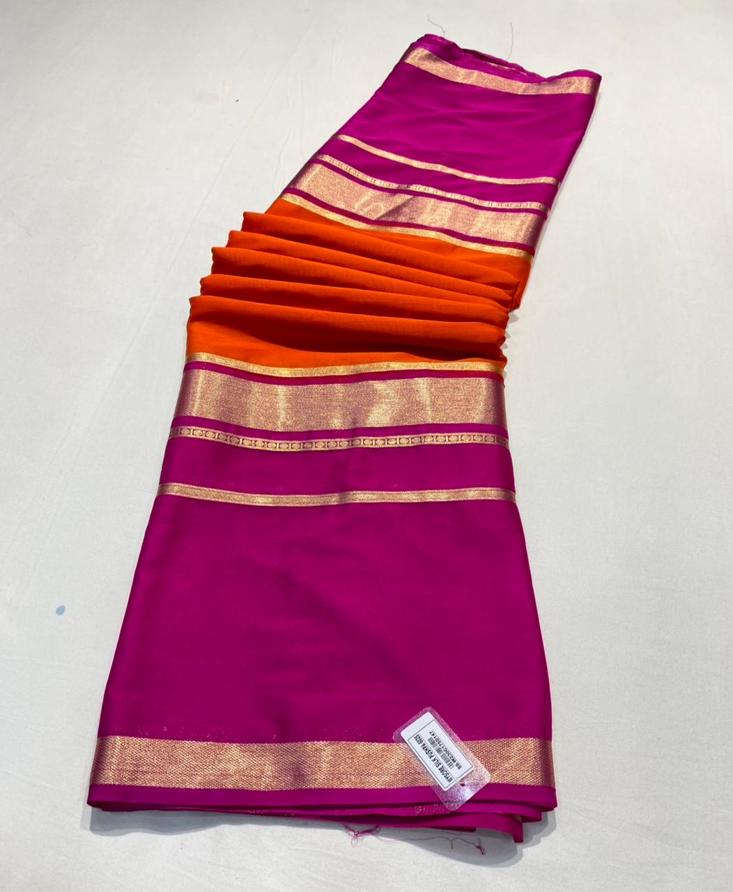 ✨ Most Demanding Premium Quality Semi Mysore Crepe Silk Sarees ✨
