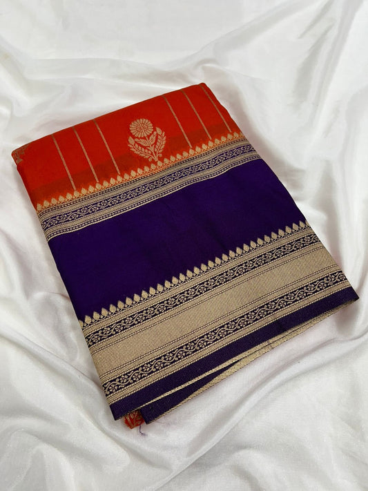 Premium Imitation Border Crepe Silk Saree – Rich Pallu & Contrast Collection