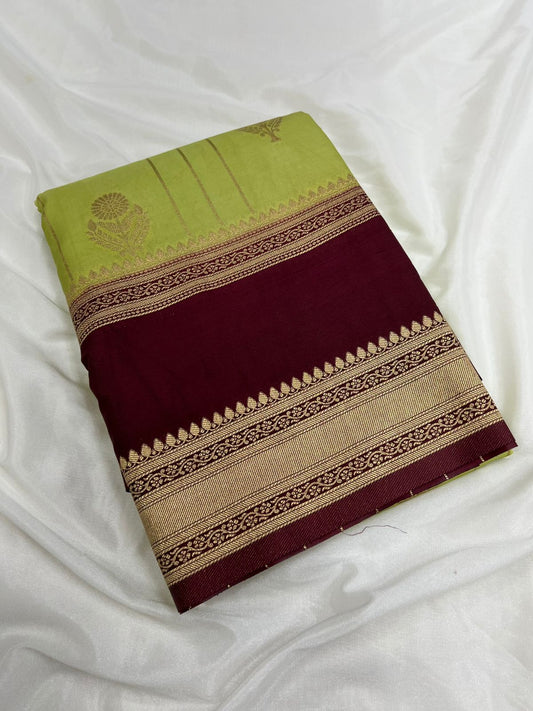 Premium Imitation Border Crepe Silk Saree – Rich Pallu & Contrast Collection