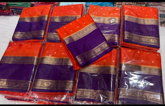 Anushree – Premium Quality Semi Mysore Crepe Silk Saree