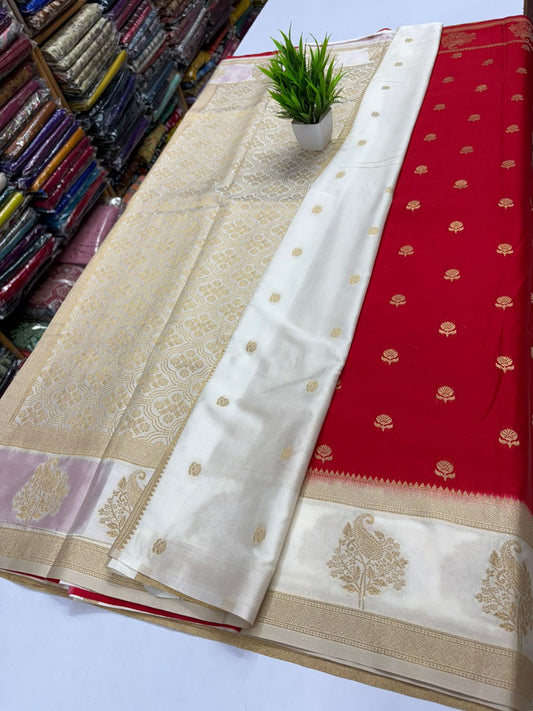 Premium Banarasi Crepe Silk Saree