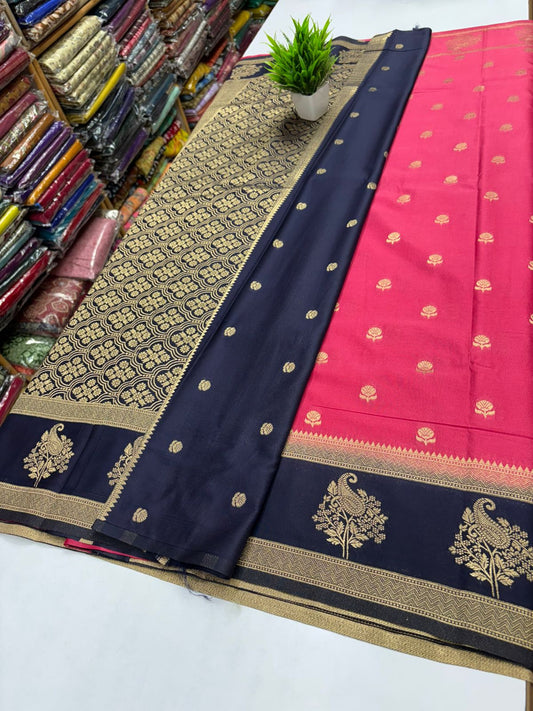 Premium Banarasi Crepe Silk Saree